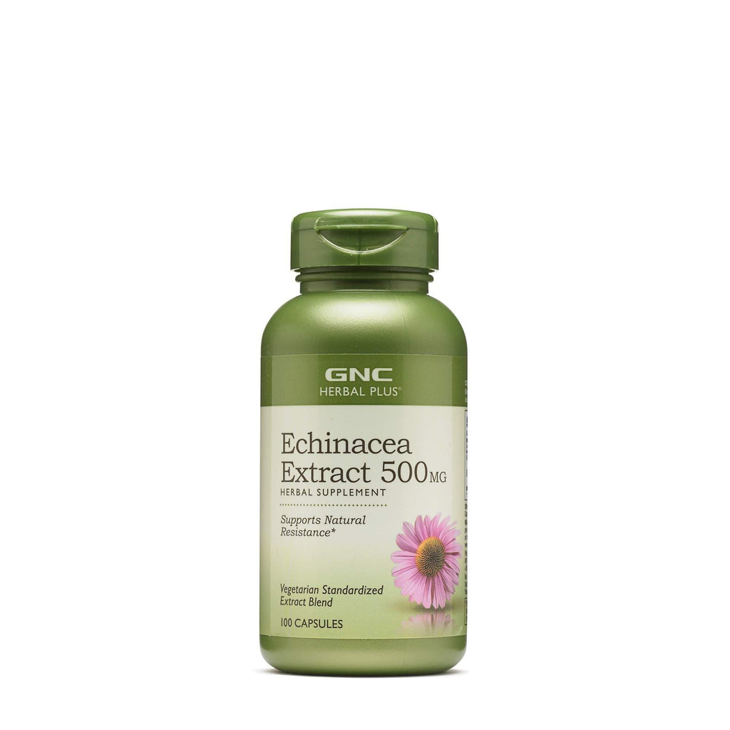 GNC Herbal Plus Echinacea Extract 500mg, 100 Capsules