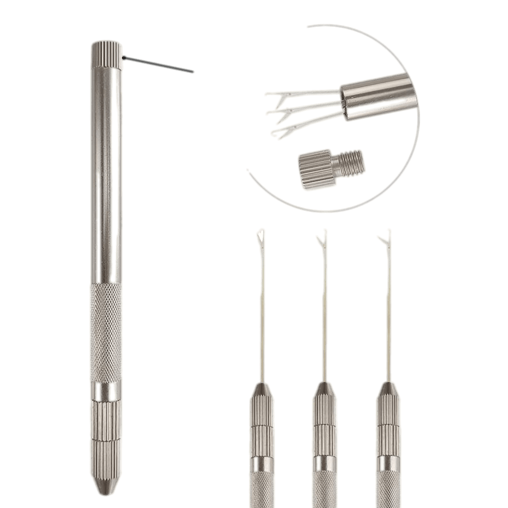 2 in 1 Hair Extension Tools, Includes Loop Needle Threader