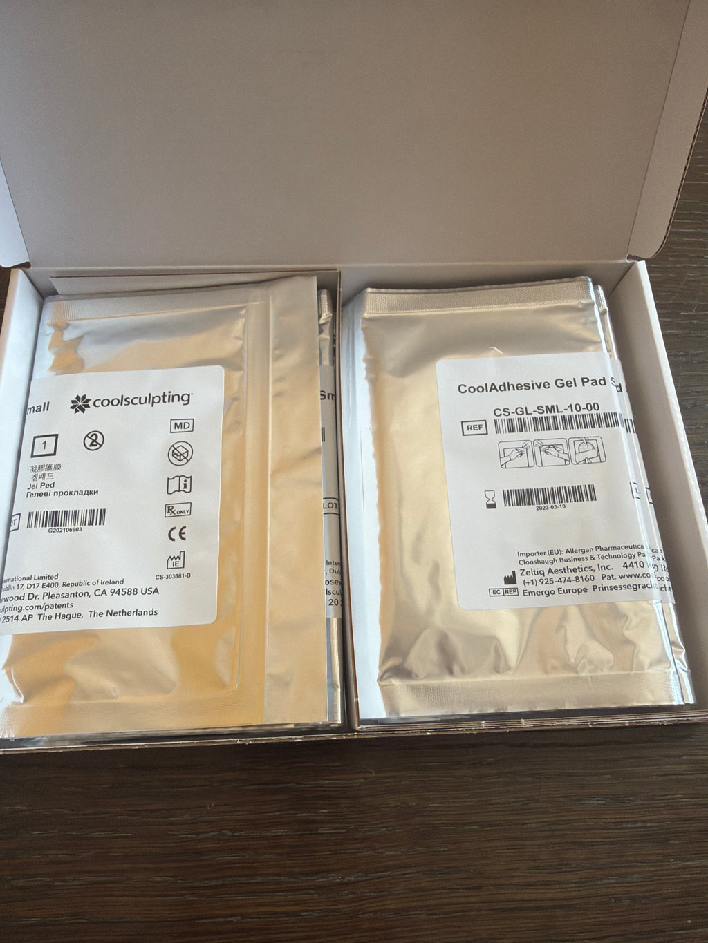 CoolSculpting CoolAdhesive Gel Pad Small CS-GL-SML-10-00, 10-Pack, Exp Mar 2023