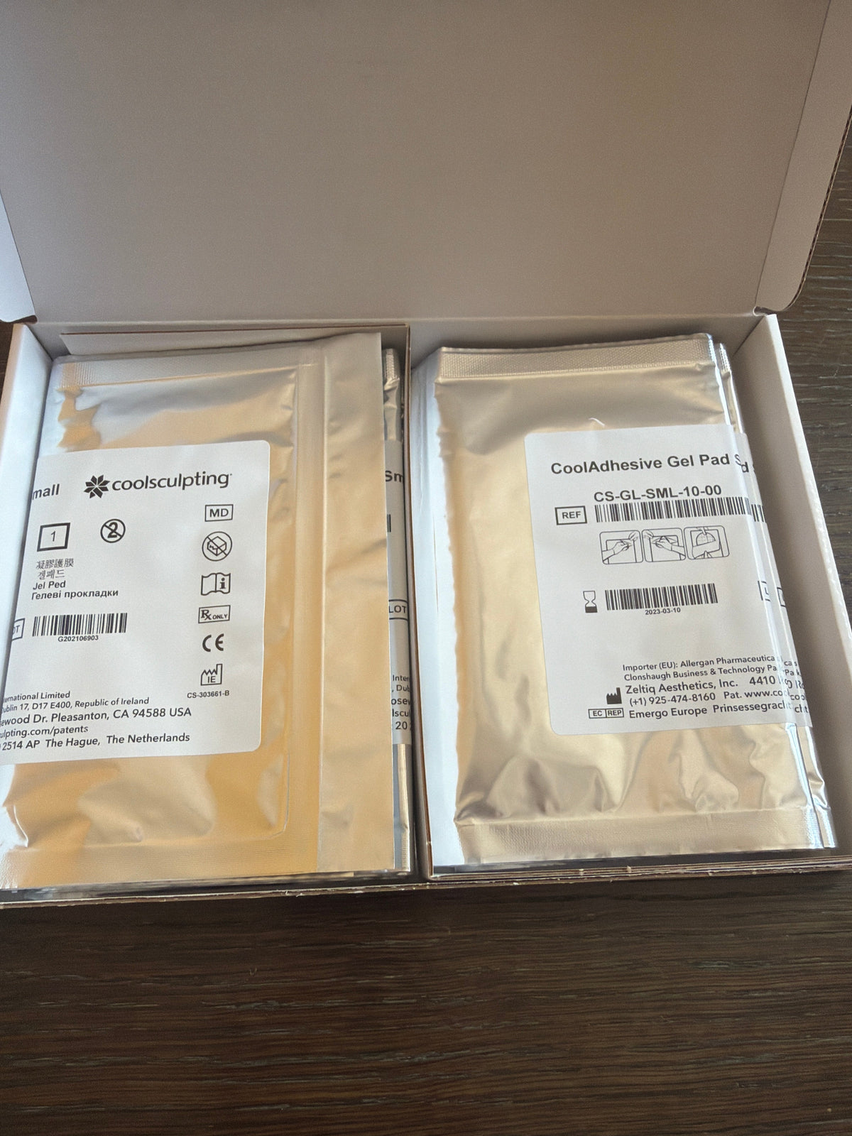 CoolSculpting CoolAdhesive Gel Pad Small CS-GL-SML-10-00, 10-Pack, Exp Mar 2023