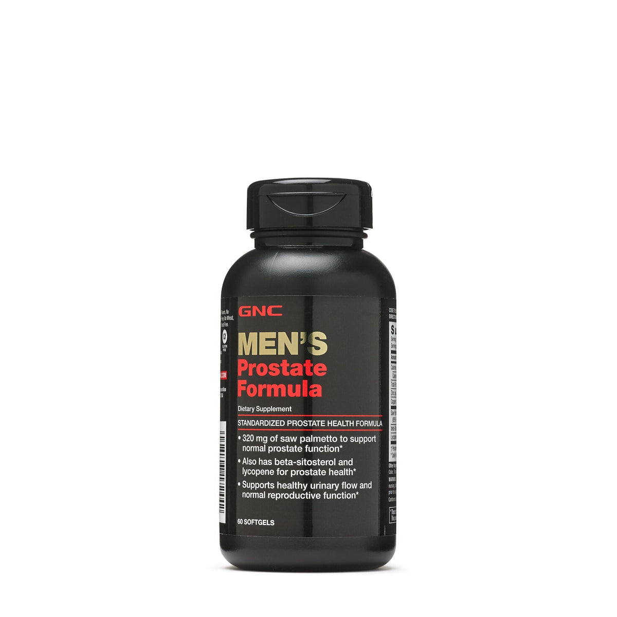 GNC Men's Prostate Formula with Saw Palmetto & Beta-Sitosterol, 60 Softgels
