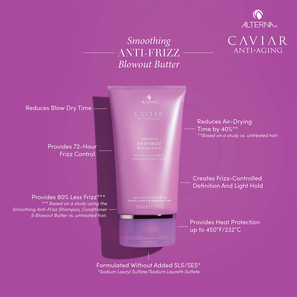 Alterna Caviar Anti-Aging Smoothing Anti-Frizz Blowout Butter, 5.1 oz
