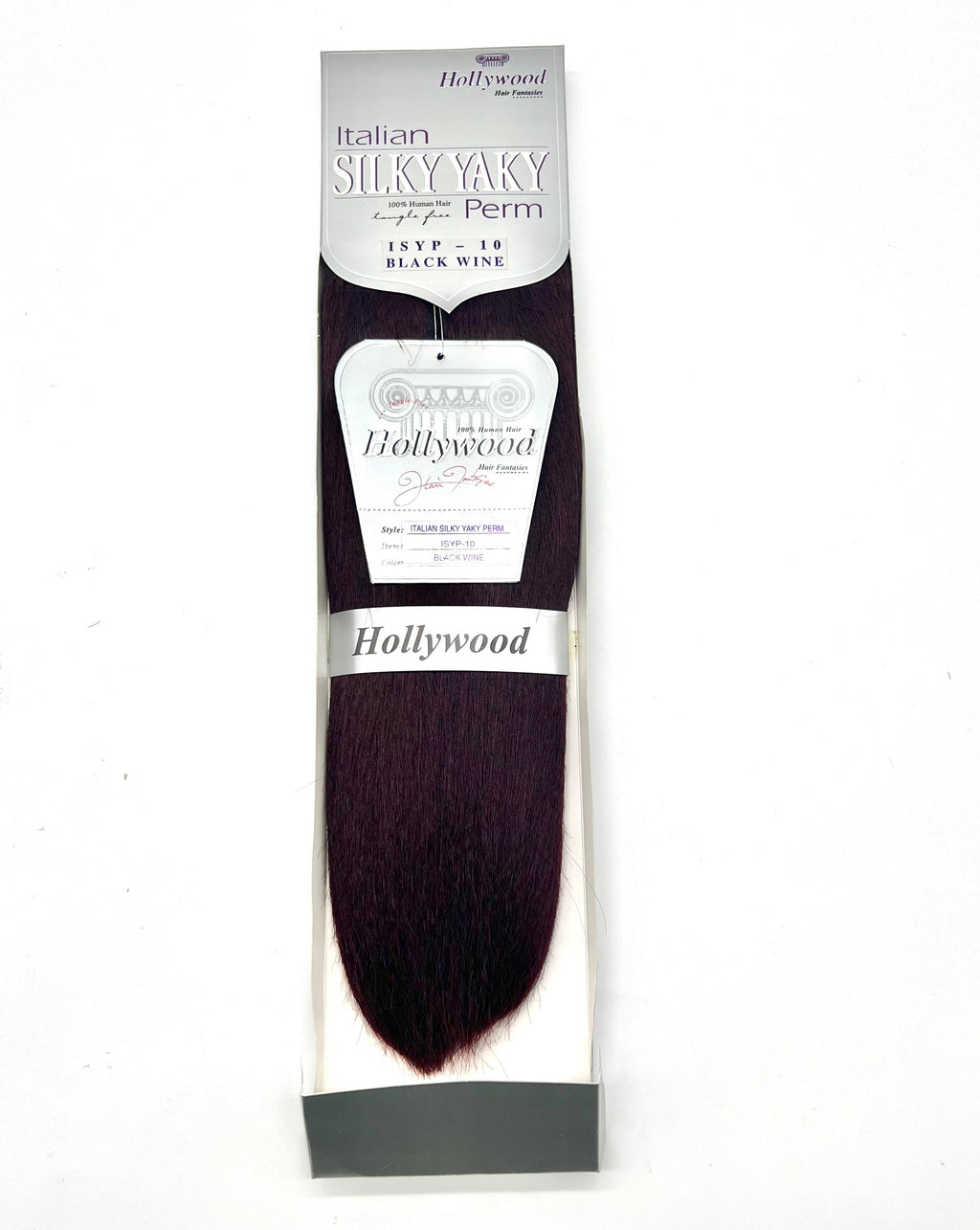 Hollywood 100% Human Hair Italian Silky Yaky Perm Weft Extensions - Choose Size