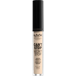NYX  Cant Stop Wont Stop Contour Concealer 4 - Light Ivory 0.11 Fl Oz