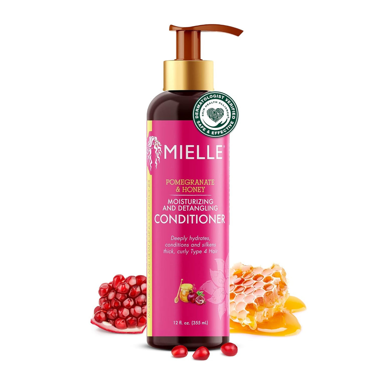 Mielle Pomegranate & Honey Moisturizing and Detangling Conditioner, 12 oz