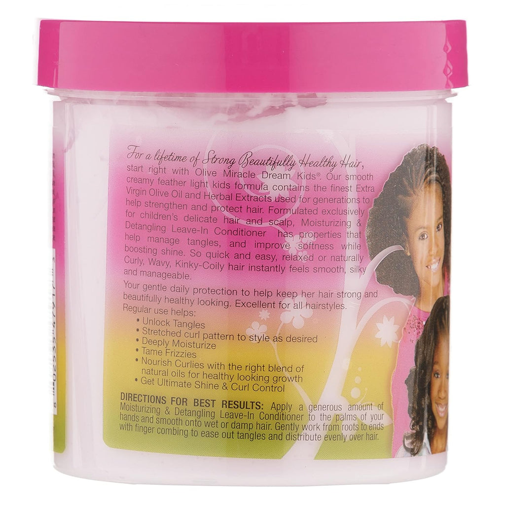 African Pride Dream Kids Olive Miracle Detangling Leave-In Conditioner, 15 oz