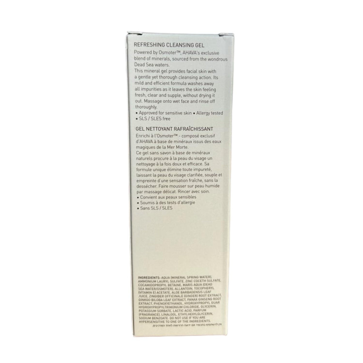 AHAVA Cleanse Refreshing Cleansing Gel Soapless 3.4 fl oz