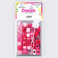 Chloe Bead Heart Big Pink