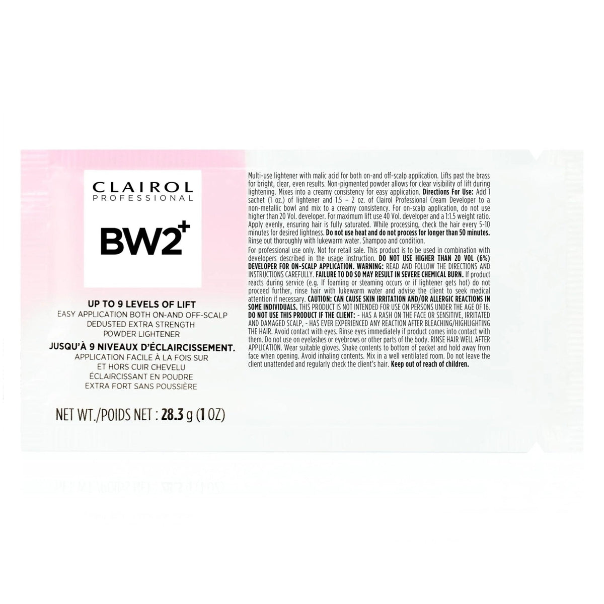 Clairol Professional BW2+ Dedusted Extra Strength Powder Lightener