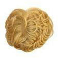 VIP CoverX TP-320 – Remy Human Hair Topper, Curly 5-6" (24g, Mono Side Part)