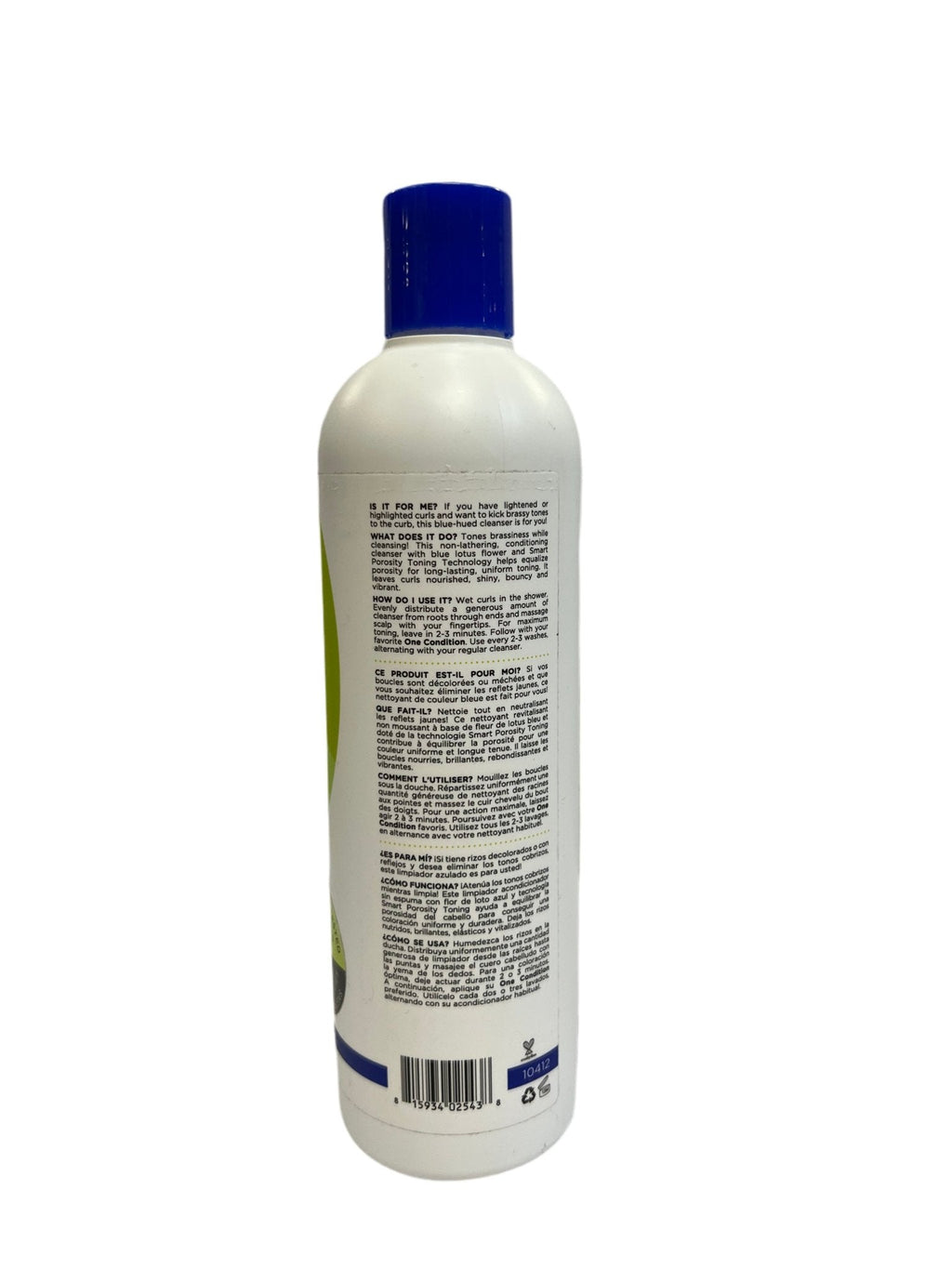 DevaCurl No-Poo Blue Anti-Brass Cleanse & Tone 12 oz