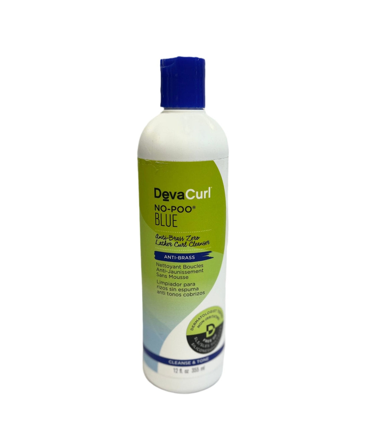 DevaCurl No-Poo Blue Anti-Brass Cleanse & Tone 12 oz