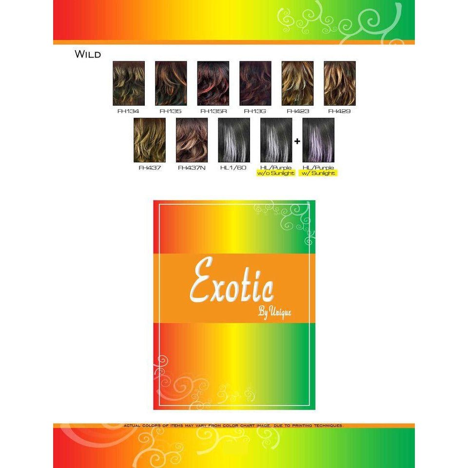 Unique Exotic Collection Wild Wig New With Tags