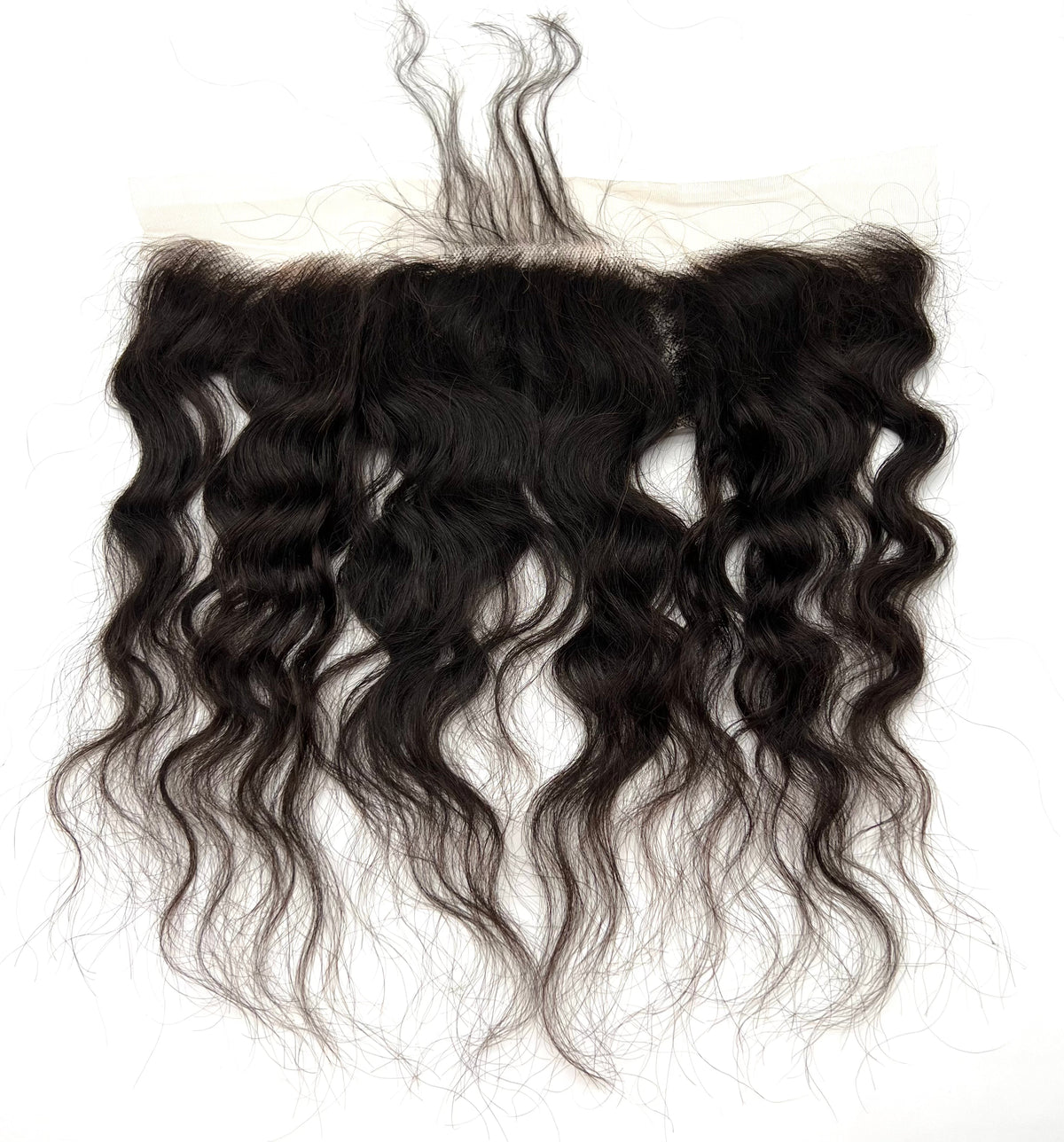 Rio Egyptian Ear to Ear Human Hair Frontal 13x4 Natural Black 12" Hairpiece