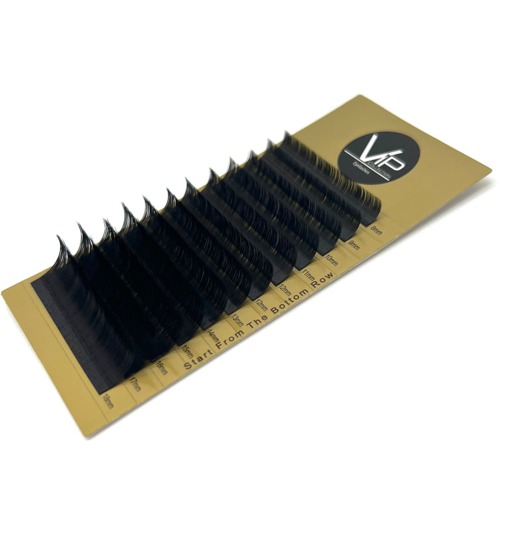 VIP Faux Mink Lash Extensions 0.05 mm C Curl | 12-Line Mix & XL Mix Tray