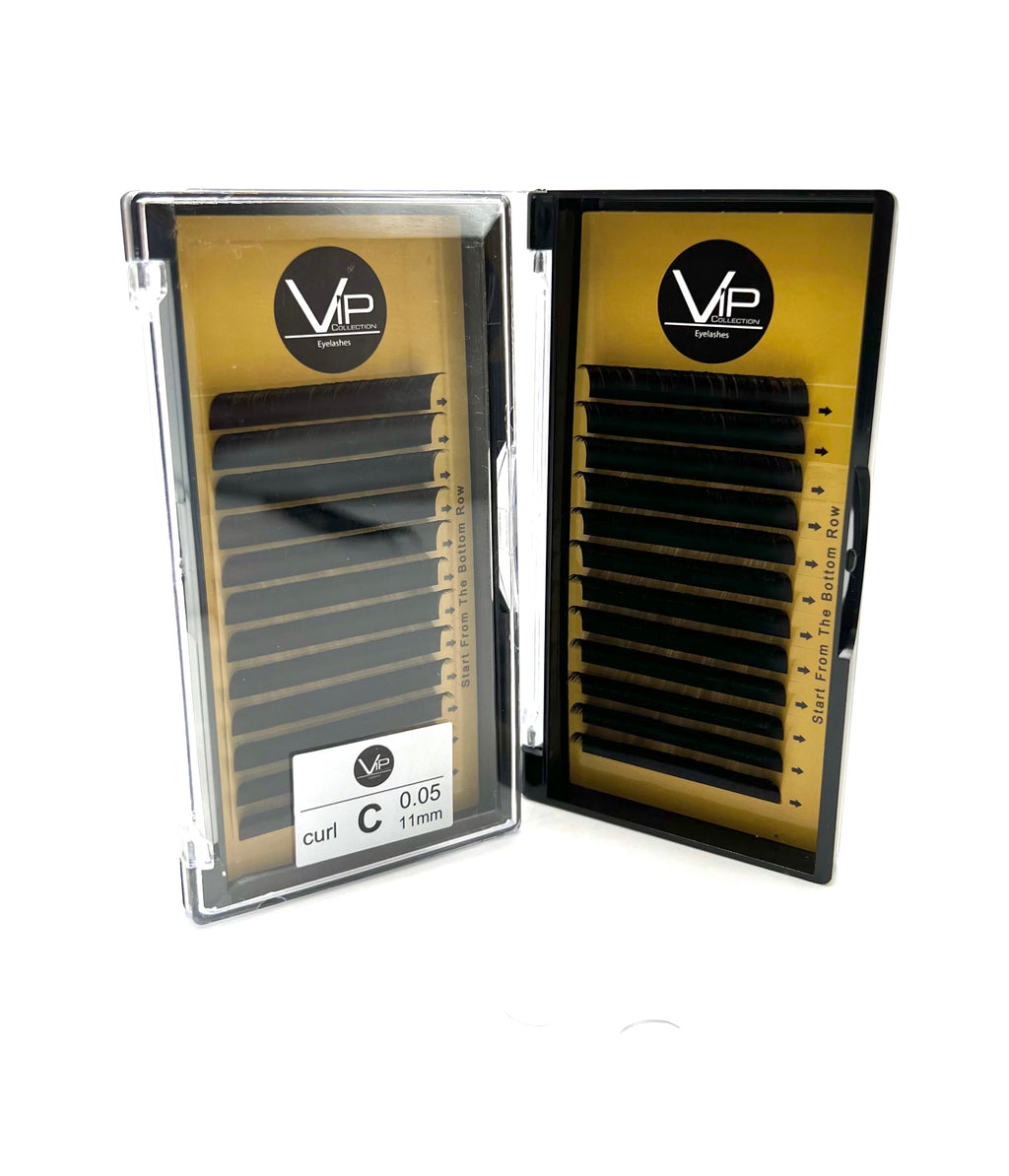 VIP Faux Mink Lash Extensions 0.05 mm C Curl | 12-Line Mix & XL Mix Tray