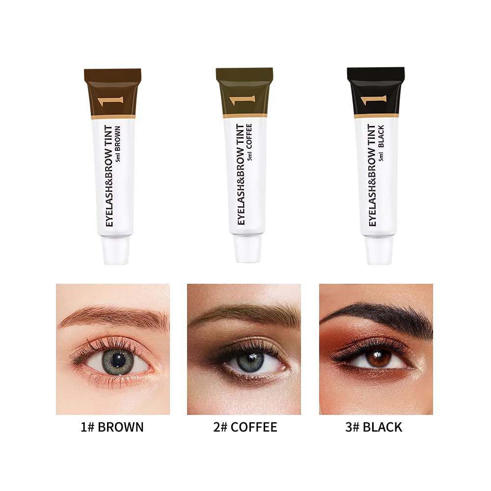 VIP Lash & Brow Tint Kit, Professional Semi-Permanent 2-in-1