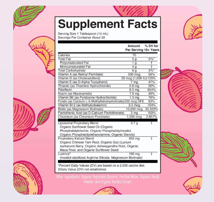 MaryRuth's Multivitamin + Lustriva Hair Growth Liposomal with Biotin, 15 oz