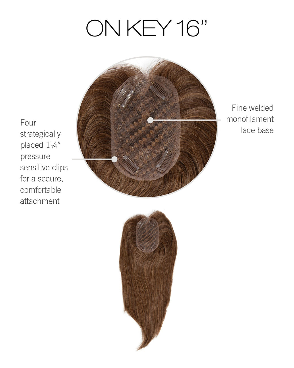 Raquel Welch On Key 16" Hair Topper