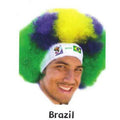 Brazil World Cup Soccer Afro Wig 25-Count Case Pack – Official FIFA