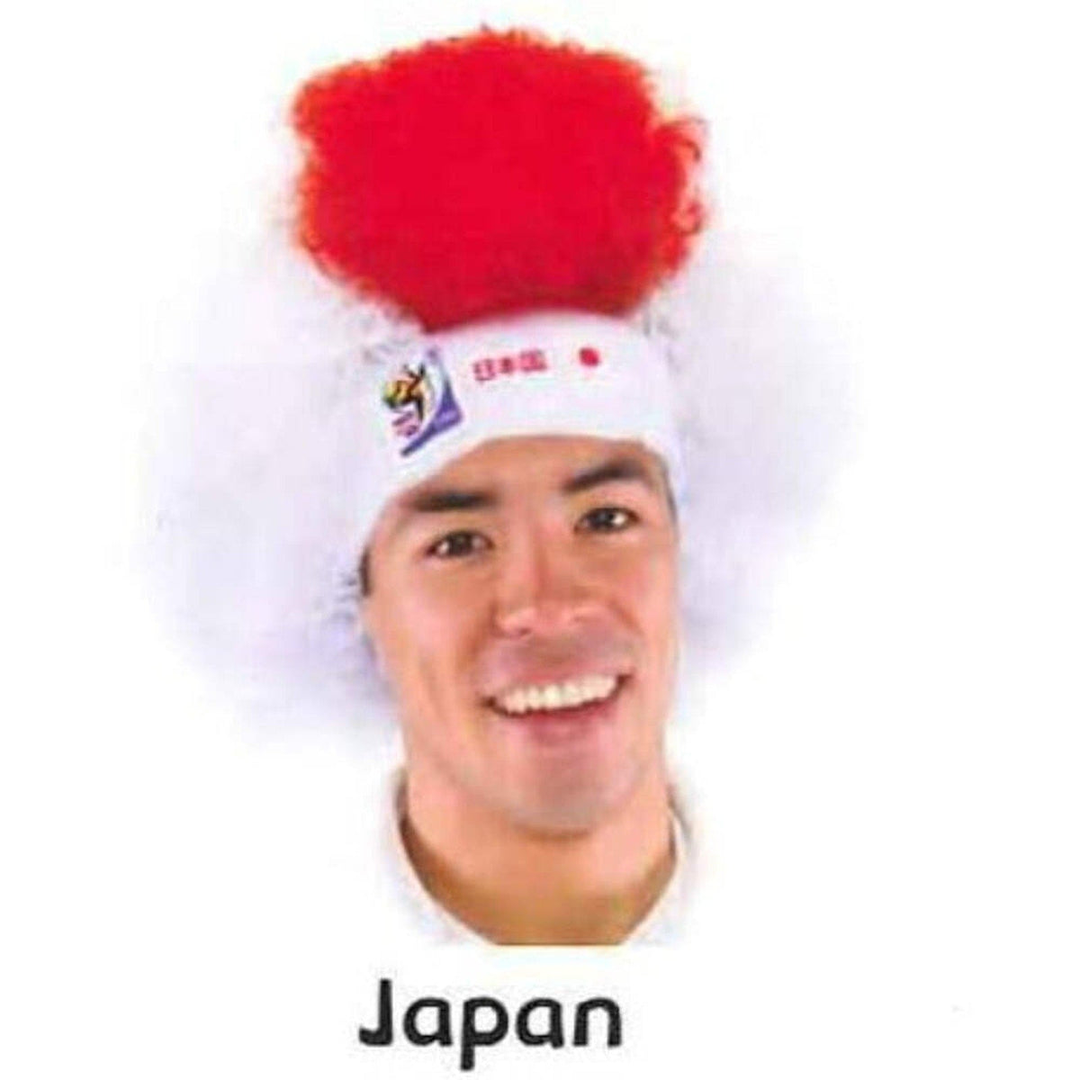 Japan World Cup Soccer Afro Wig 25-Count Case Pack – Official FIFA