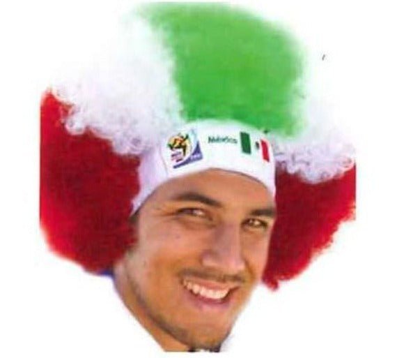 Mexico World Cup Soccer Afro Wig 25-Count Case Pack – Official FIFA