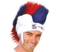 France World Cup Soccer Mohawk Wig 25-Count Case Pack – Official FIFA