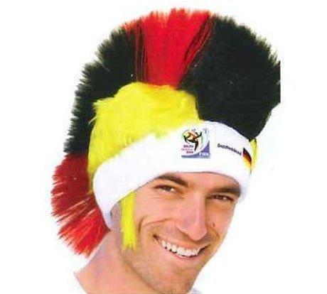 Germany World Cup Soccer Mohawk Wig 25-Count Case Pack – Official FIFA