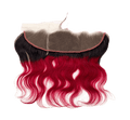 Rio Body Wave Human Hair Frontal Ear to Ear 13x4 Wine, 12 in