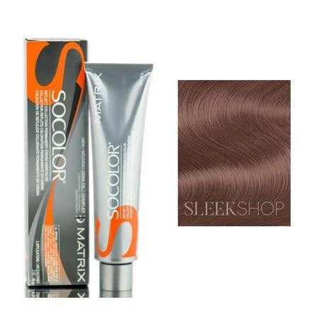 Matrix SoColor Reflect Permanent Hair Color Level 7 Metallic Rose Gold, 3 oz