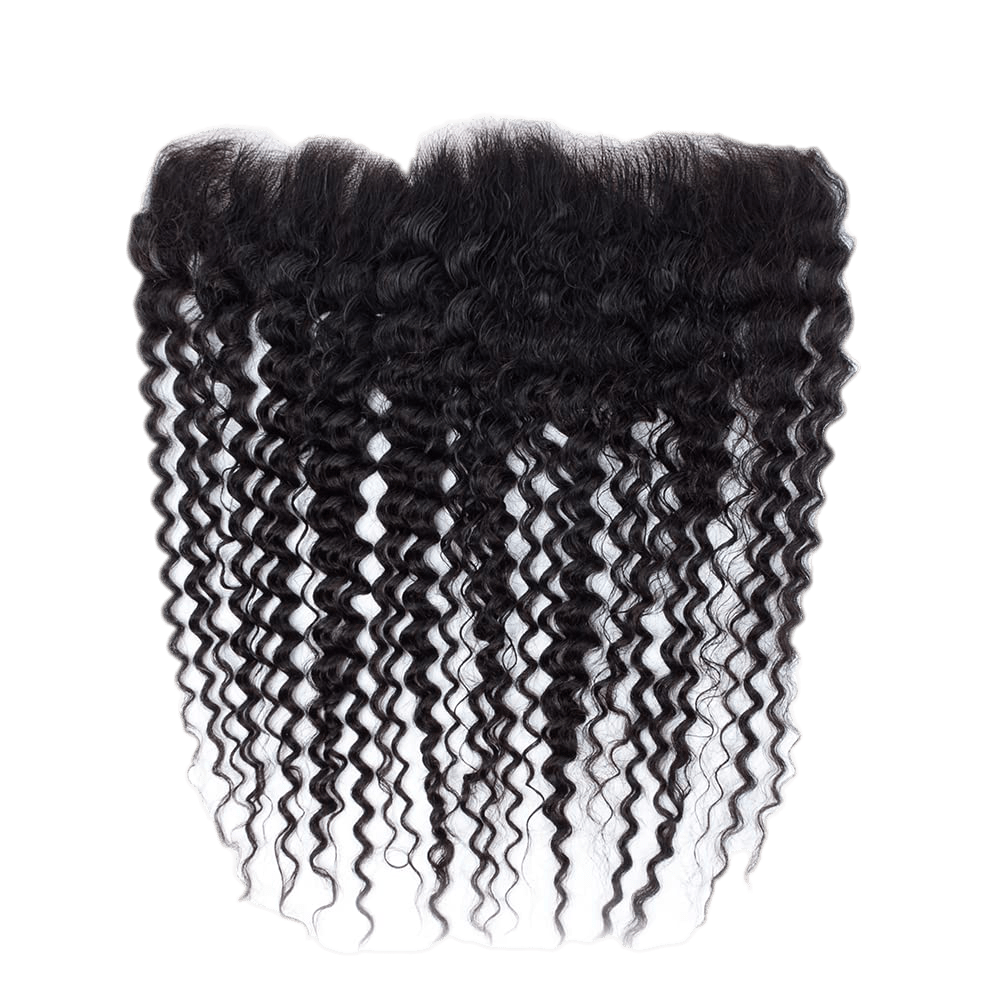 Rio Bohemian Human Hair Frontal Ear to Ear 13x4 Natural Black, 18 in