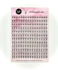 VIP 7D Sandwich Fan Lash Extensions 0.07 C Curl, 12-Line Mix 9-16 mm Large Tray