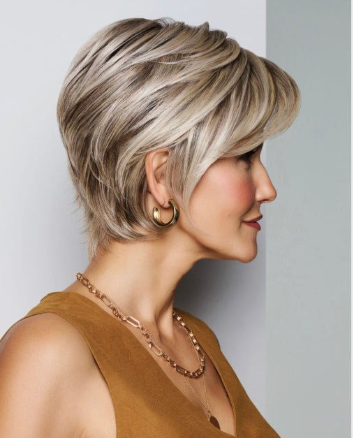Raquel Welch Posh Premiere Short Boycut Wig, Sheer Luxury, Luxlite Cap, Average