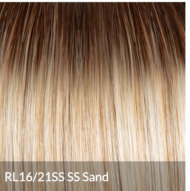 Raquel Welch Take a Bow Hand-Tied Wig, Petite Average Cap, RL16/21SS Shaded Sand