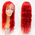 Rio Body Wave Lace Front Human Hair Wig, Red, Size 26''