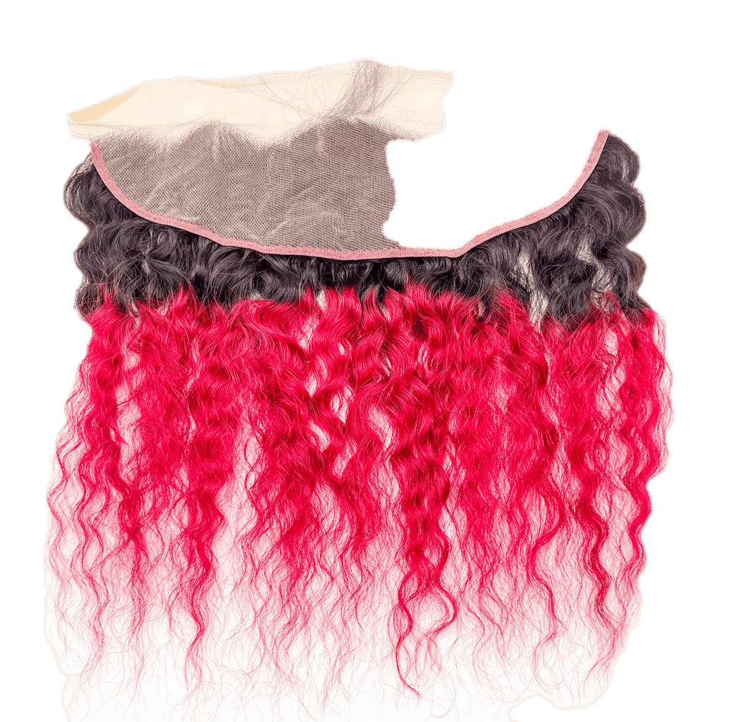 Rio Bohemian 13x4 Human Hair Frontal Ear to Ear Hairpiece Wine