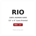 Rio Human Hair 13 By 4 Frontal Red Color 12"