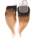 Rio Straight Human Hair Closure 4x4, Gold
