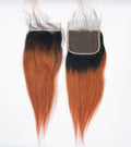 Rio Straight 4x4 Human Hair Closure Hairpiece Honey