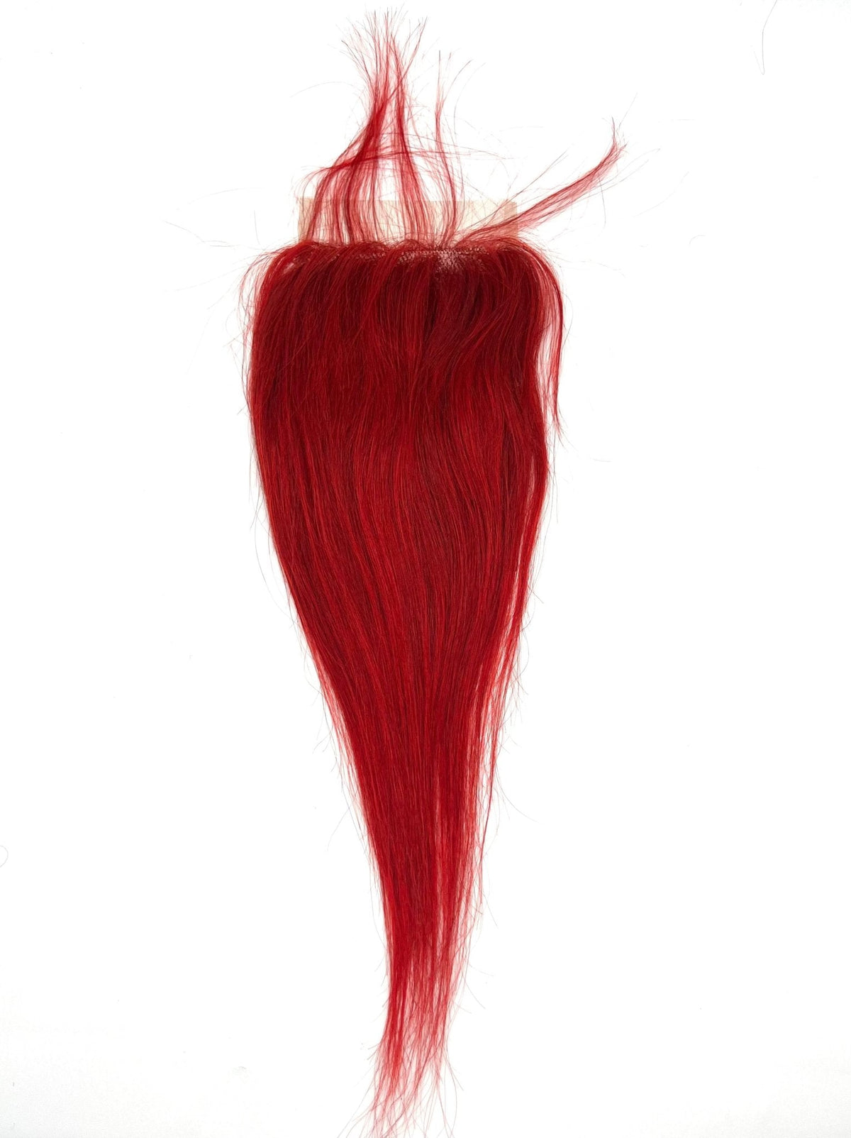 Rio Straight Human Hair Closure 4x4 Red Hairpiece - Choose Size