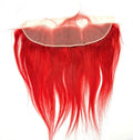 Rio Straight 13x4 Human Hair Frontal Ear to Ear Hairpiece Red