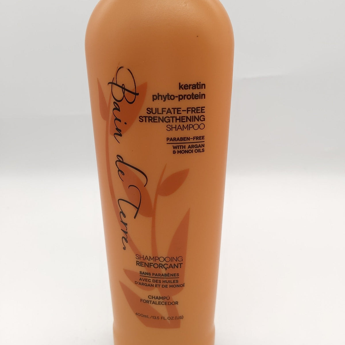Bain de Terre Keratin Phyto-Protein Strengthening Shampoo, Sulfate Free, 13.5 oz