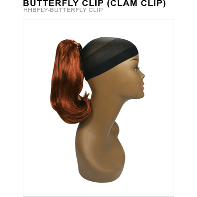 Unique 100% Human Hair Butterfly Clip Hairpiece