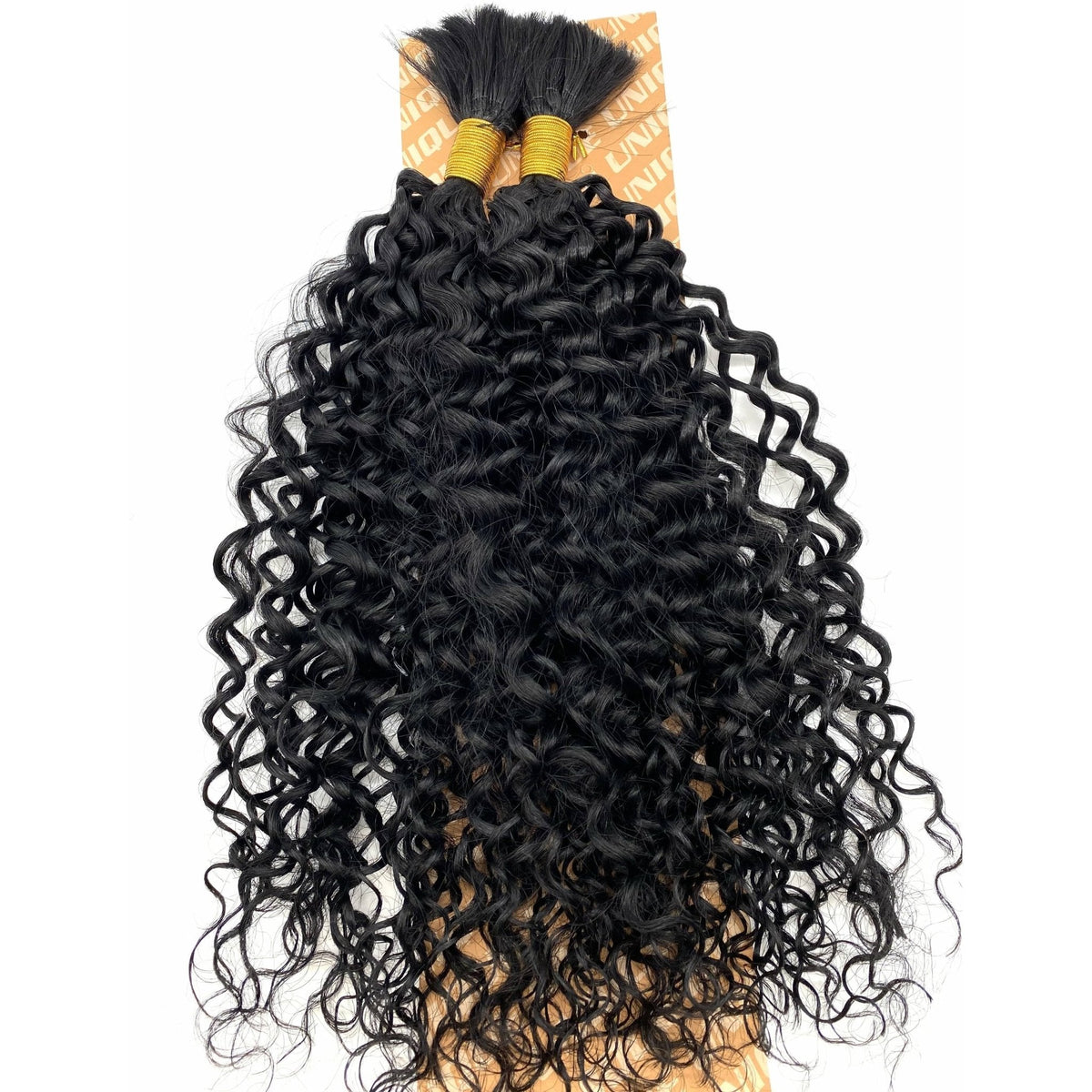 Unique's 100% Human Hair Jerri Curl Bulk 18 Inch