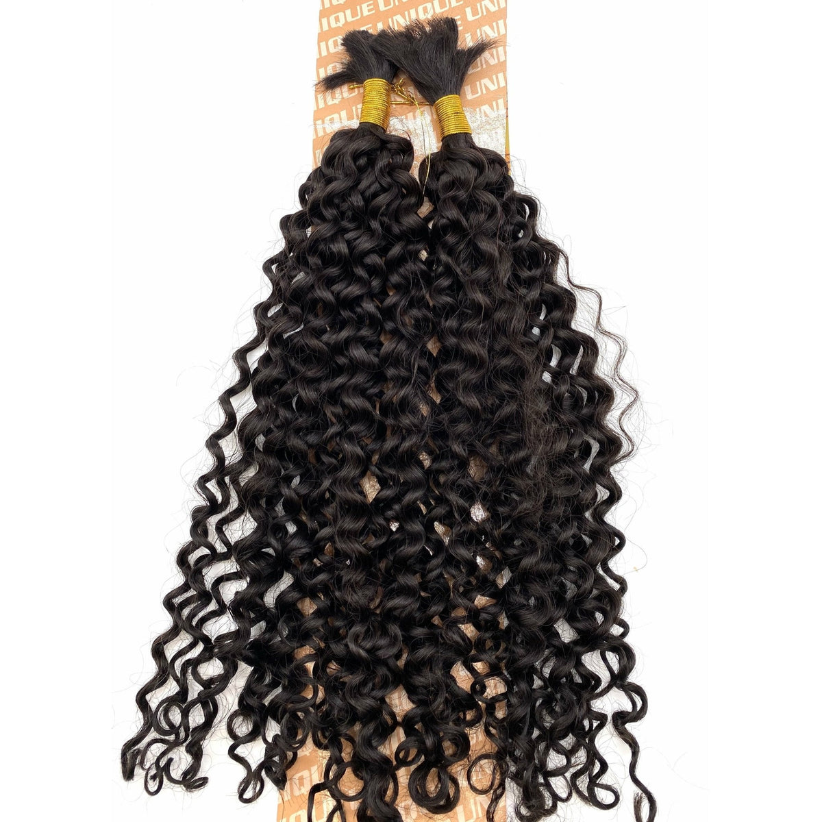 Unique's 100% Human Hair Jerri Curl Bulk 18 Inch