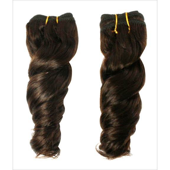 Unique 100% Human Hair Loose Twist 8 Inch Hairpiece