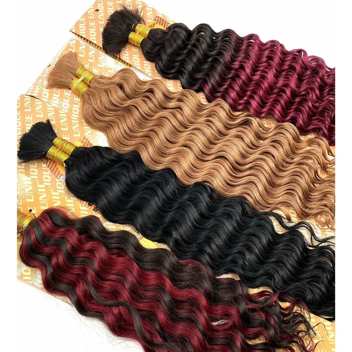 Unique's 100% Human Hair New Deep Bulk 18" - Choose Size