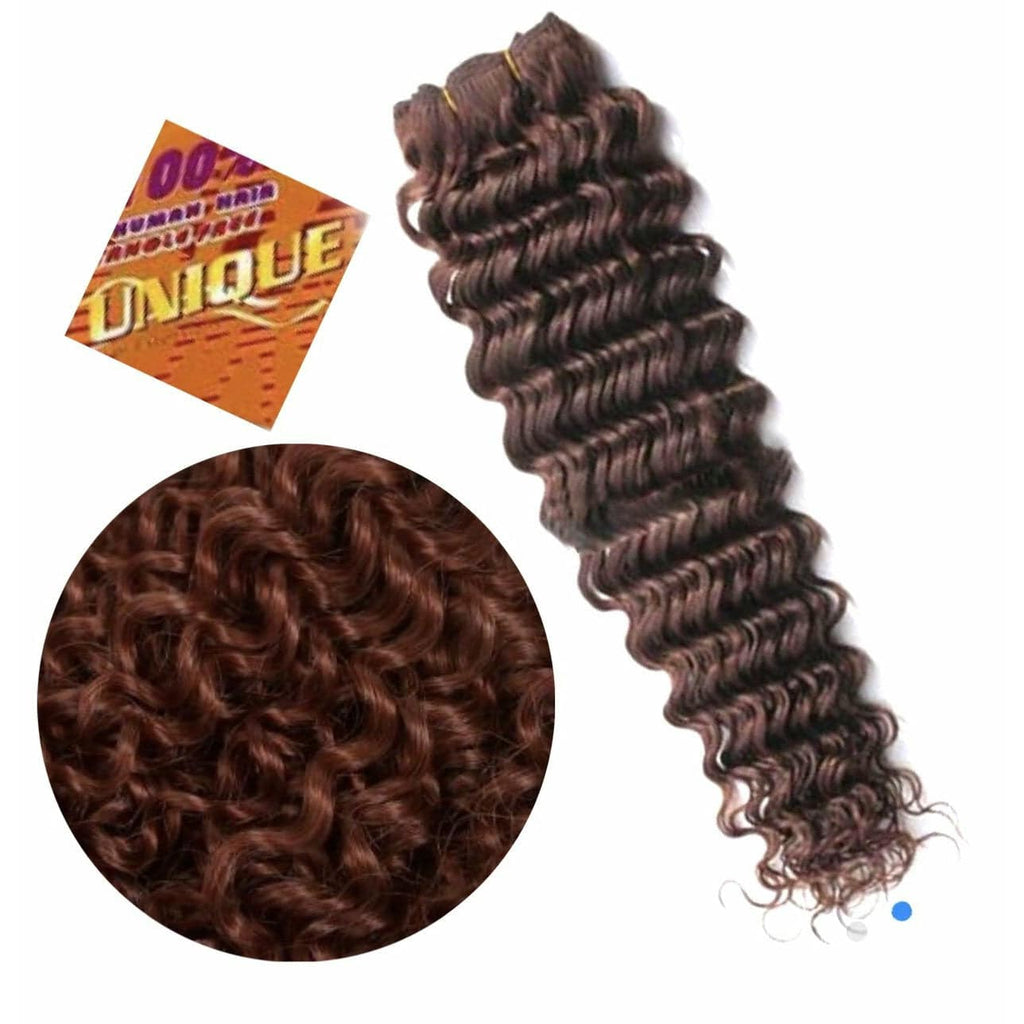 Unique's 100% Human Hair New Deep Wave 24" Wavy Hairpiece, New With Tags