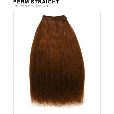 Unique's 100% Human Hair Perm Straight 12 Inch 4 Midnight Brown