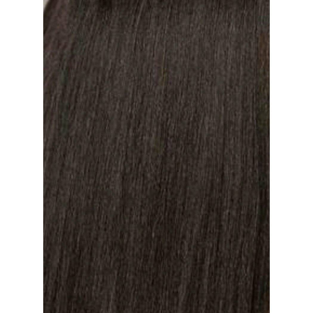 Unique's 100% Human Hair Perm Straight 12 Inch 4 Midnight Brown